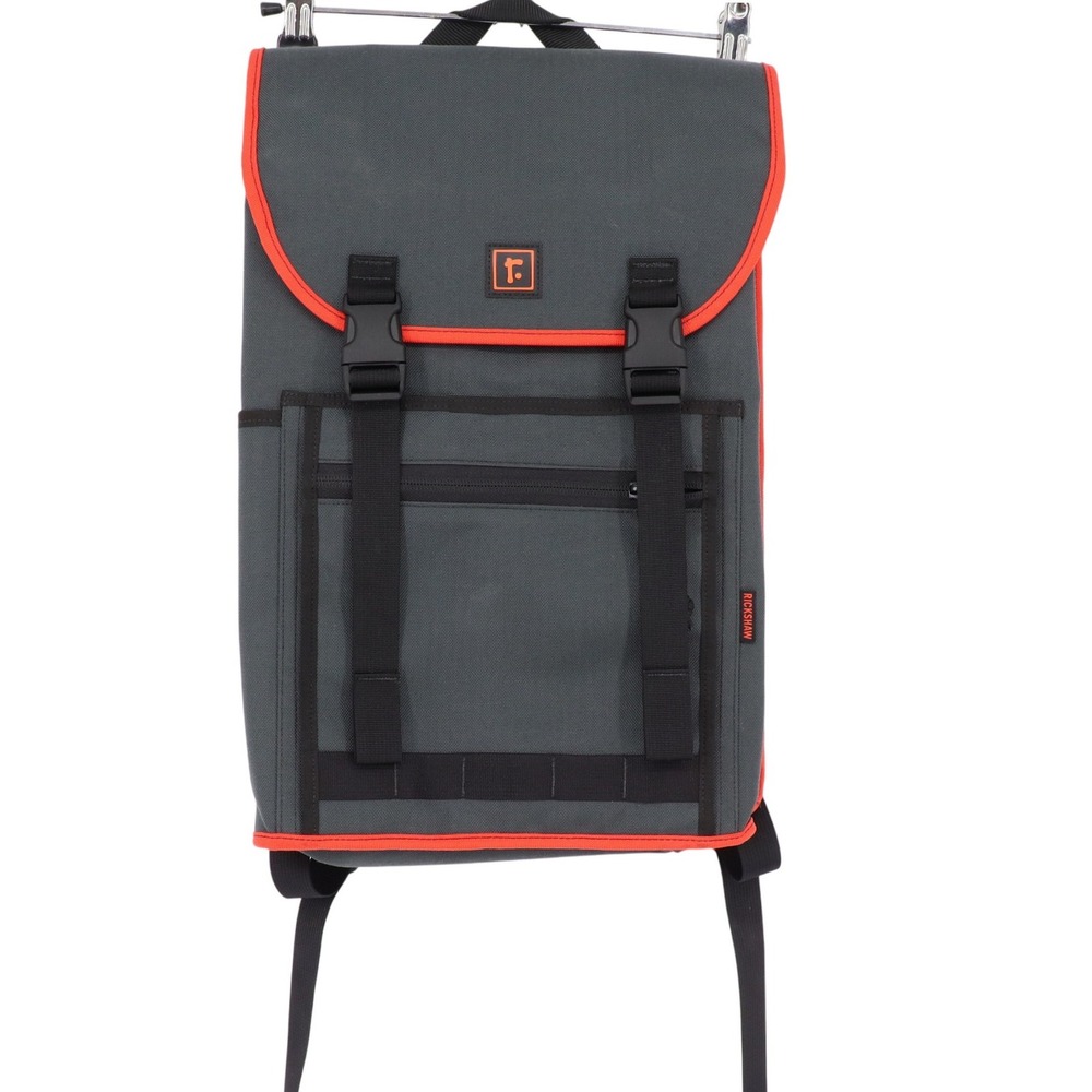 Rickshaw Bagworks Sutro Commuter Backpack Medium Velo Gray Orange SFMade